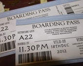 DIY Printable Boarding Pass Invitation and RSVP Set