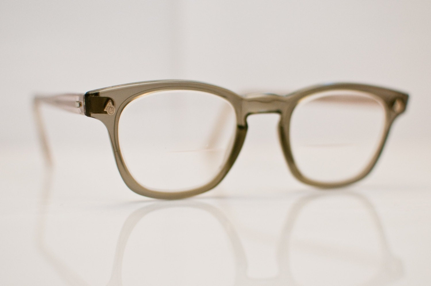 1960s Mens Gray Hornrimmed Glasses: Cannot Stay Away From Gray
