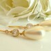 Czech crystal drop bridal earrings wedding jewelry bridal jewelry bridesmaid gifts