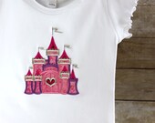 Pink and Purple Castle T-Shirt - Sew Jewell