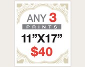 3 Posters for 40 Dollars -  11"X17"