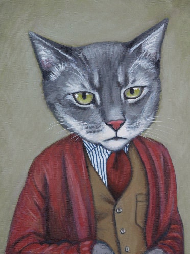 Arthur - 8.5 x 11 -Matte Print - From Painting by Heather Mattoon