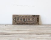 Antique Letters Door Slot