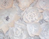8ft x 4ft Wedding & Event Backdrop - Background Large Paper Flowers