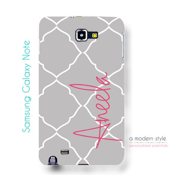 Monogrammed Samsung Galaxy Note Case - Personalized Samsung Galaxy Note Case