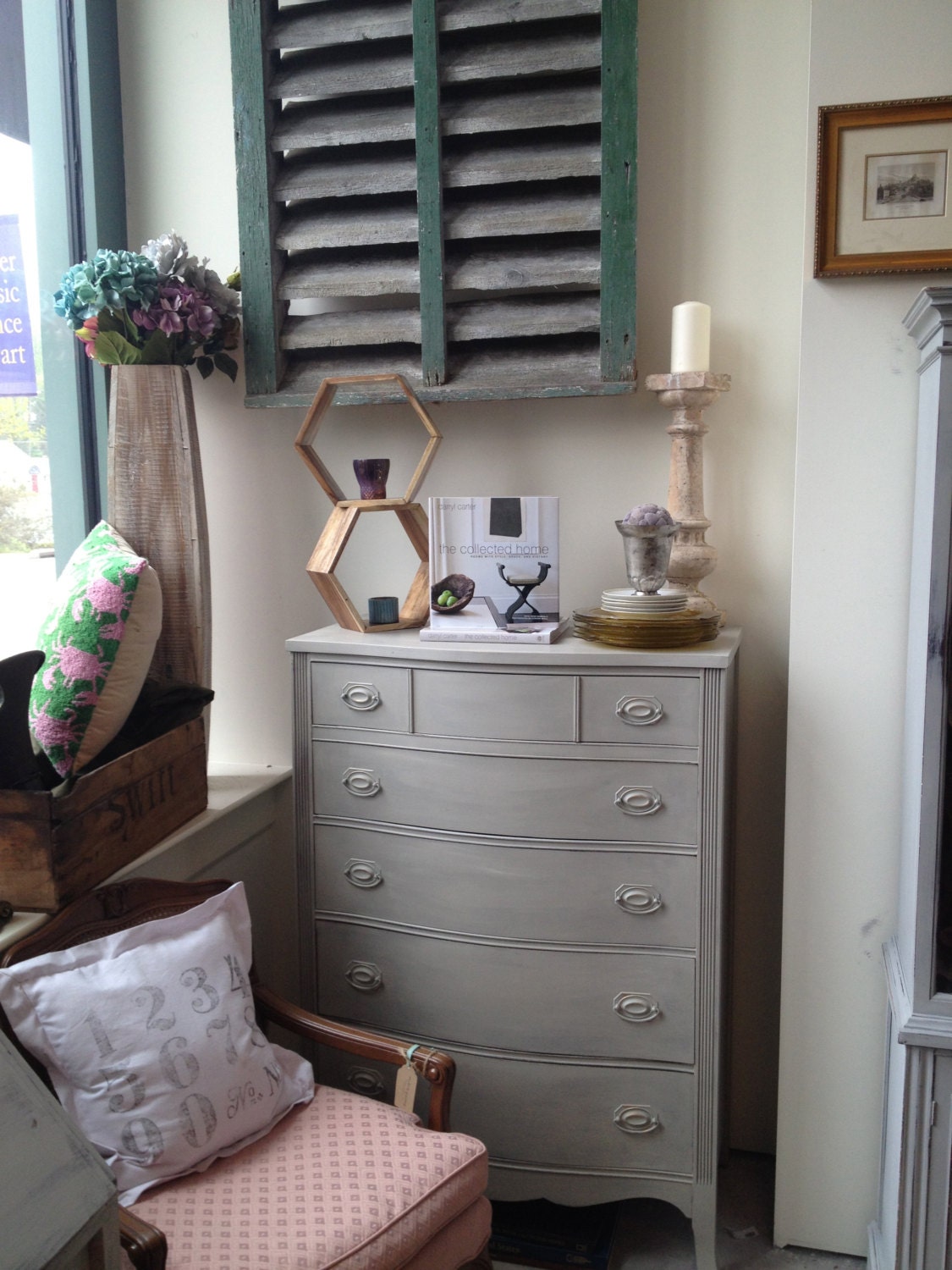 Tall Dresser Painted in Chalk Paint