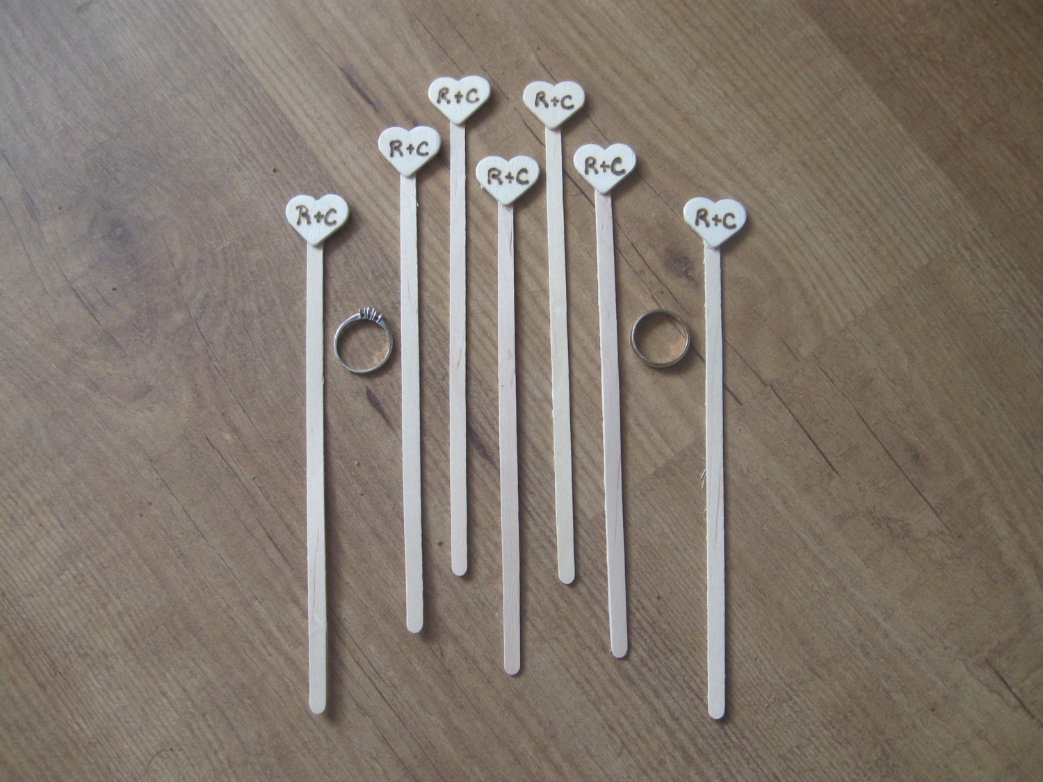 Wedding stir sticks. Custom made for the Bride and Groom. Set of 50.