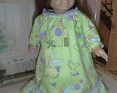 Tinkerbelle American Girl 18 Inch Doll Nightgown Lavender and Lime