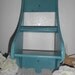 Beach House Turquoise Aqua Teal Blue Shelf Wood Wall Hanging Cottage Coastal Spa French Country Farmhouse Home Decor Upcycled Vintage