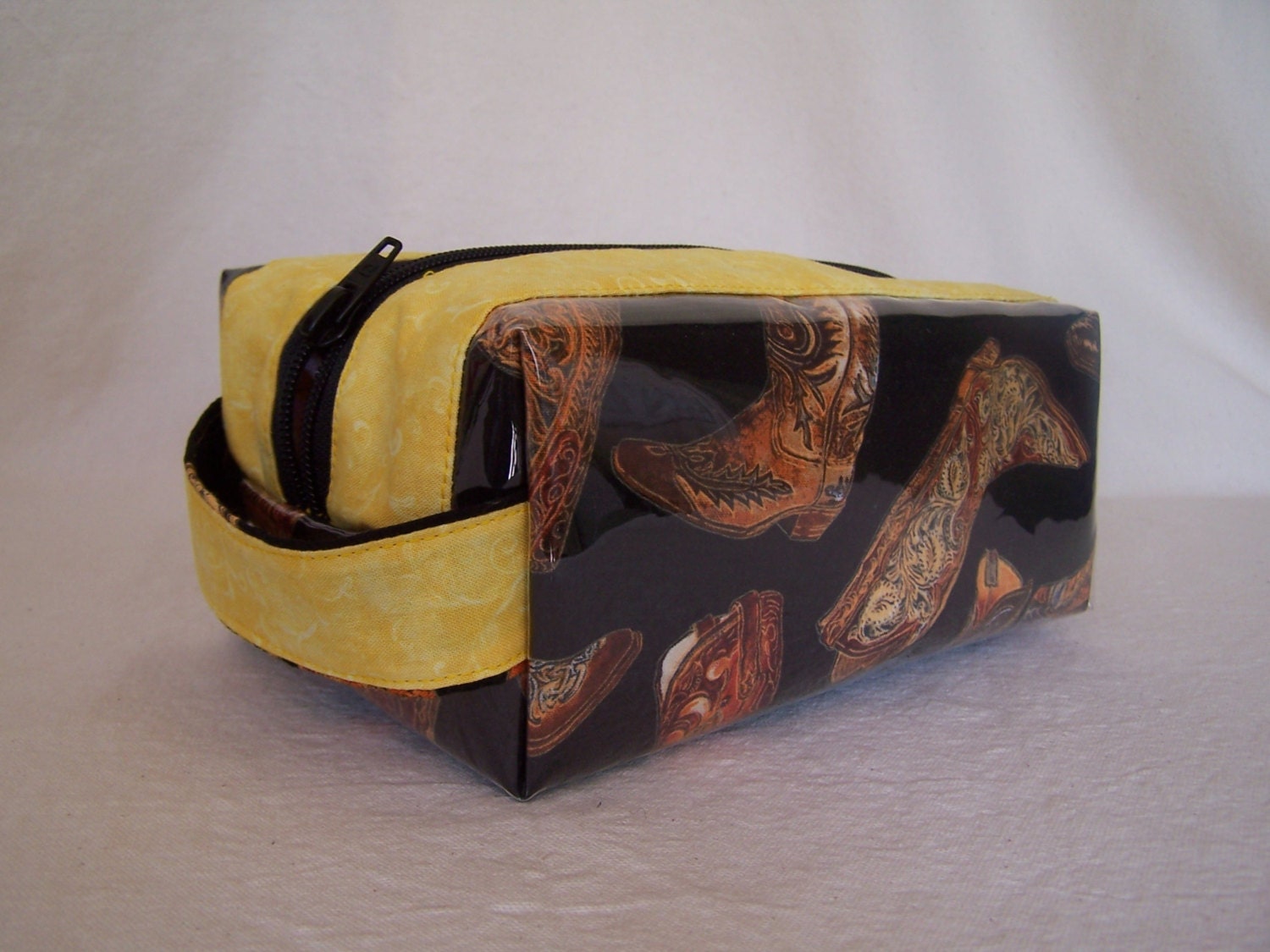 Coywboy boots Ditty Bag, Cosmetic Pouch, Toiletrys Dop Kit, Zipper Box Bag, Travel Make-Up Zip Bag