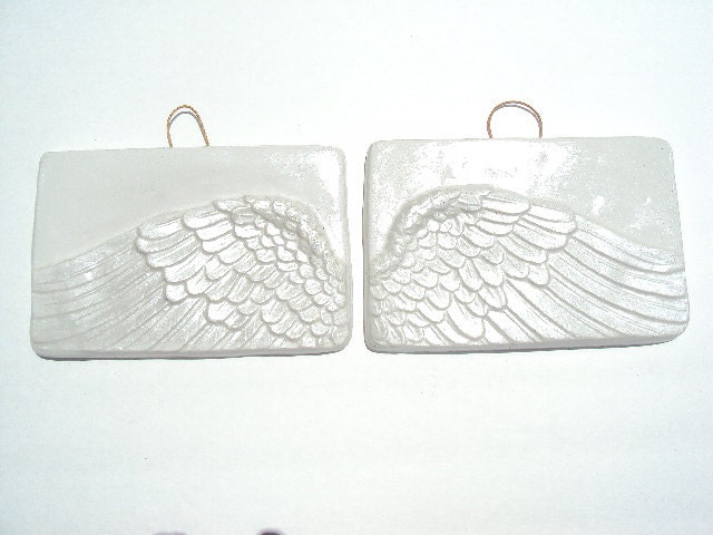 Special One Day Sale  Angel Wings In The Clouds,  Pair, White Clouds and White Pearl Wings