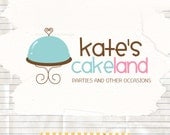 Cake logo catering business ooak logo and watermark