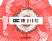 Custom Listing / reserved for Carolyn