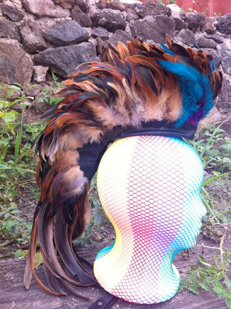 Feather Mohawk / Headdress - "The Warrior" Short version - Available now