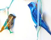 Paper Bird Garland - Mixed Media Bunting