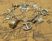 Pirates of the Caribbean Charm Bracelet Disney Inspired by Life is the Bubbles