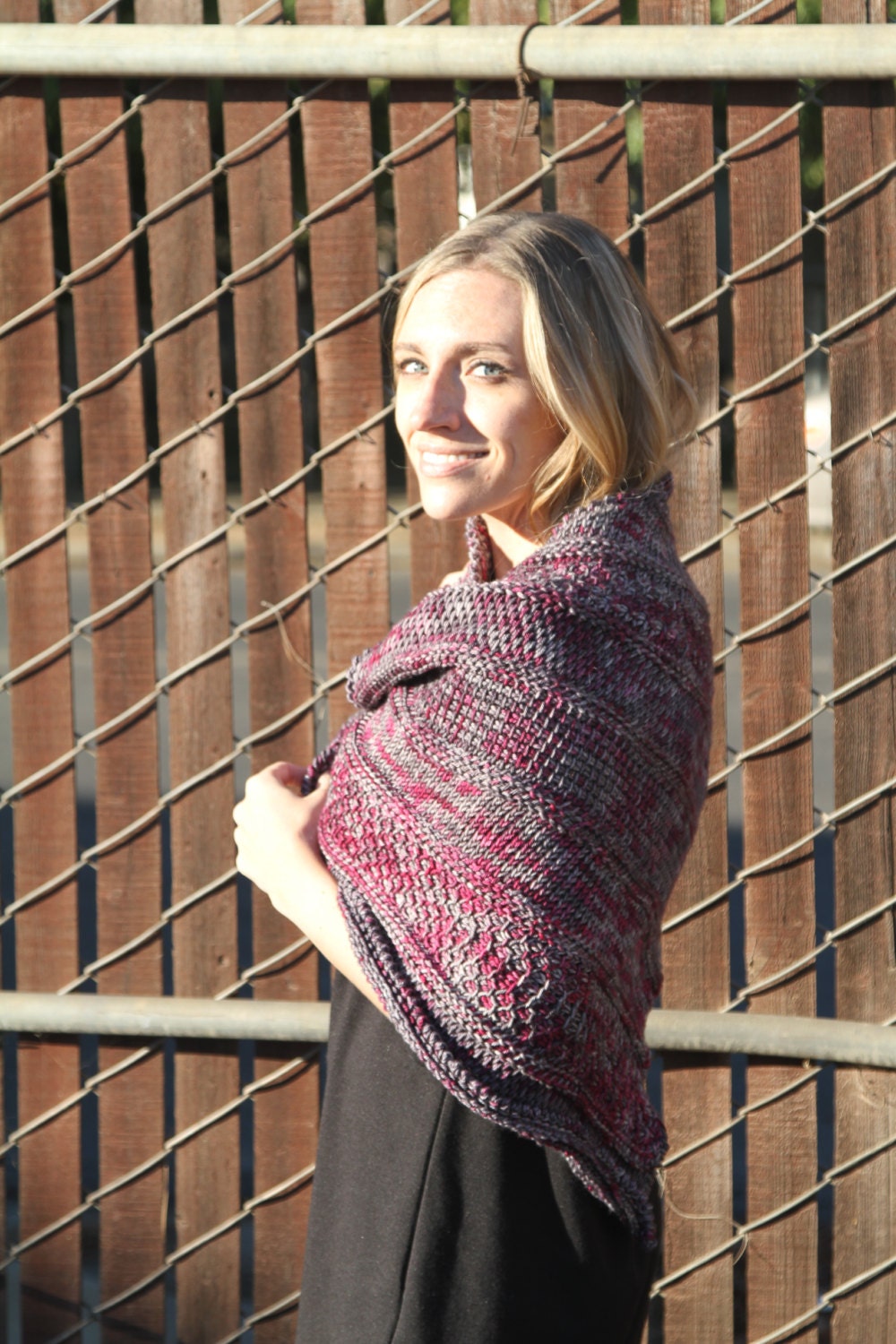 Crochet Pattern - Tunisian Bias Sampler Shawl