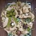 Natural Jute BURLAP and MOSS WREATH