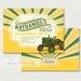 Tractor Invitation / Farm Fresh Invitation - Printable Birthday Invite