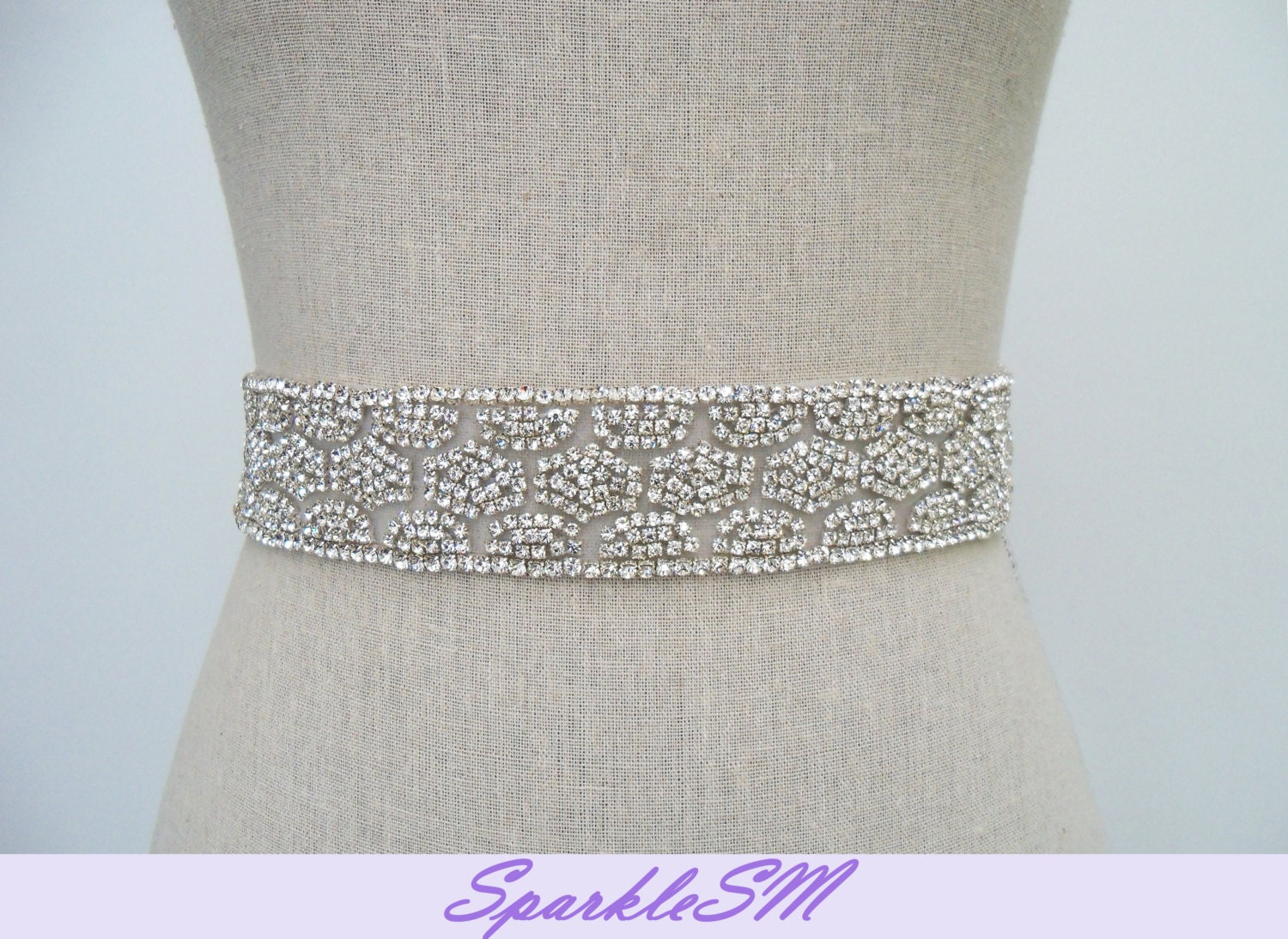 Swarovski Bridal Sash Belt - Gracie