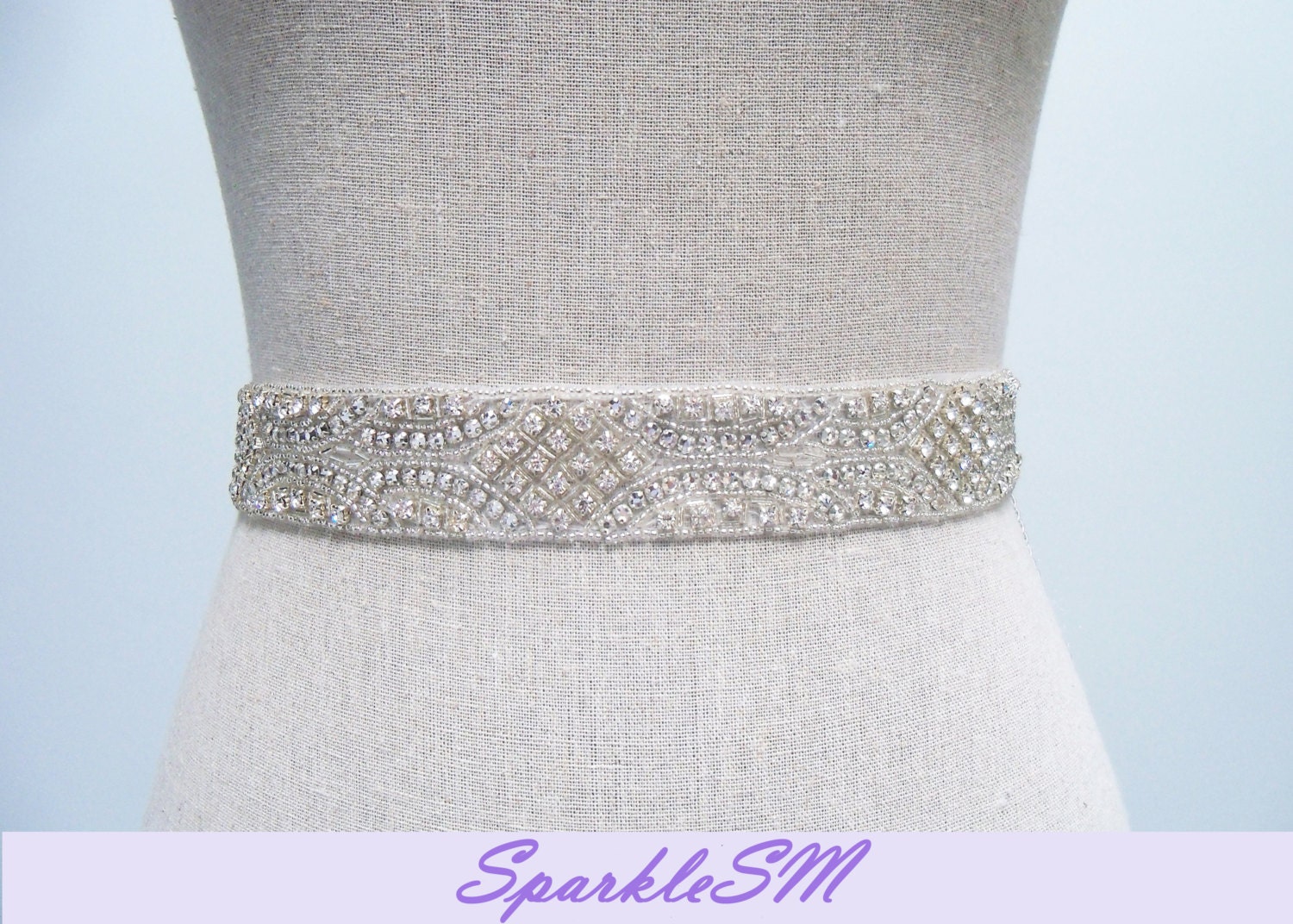 Crystal Bridal Belt - Eleanor