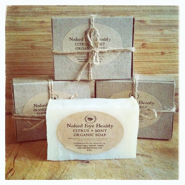 Citrus & Mint Organic Soap Vegan 4 oz.