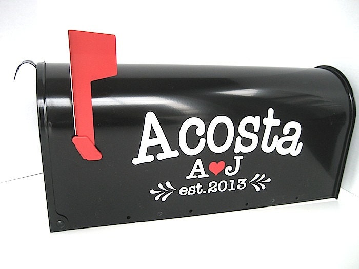 Custom Wedding Card Mailbox Vinyl LETTERING - Personalize Your Own Wedding Card Box