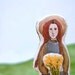 Embroidered Art Doll. Anne of Green Gables. Handmade Cloth Toy by Aly Parrott on Etsy. Made to order.