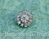 Rhinestone Buttons "Clementine" (15mm)RS-003 - 5 piece set S