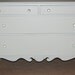 Free NYC Delivery: Charming Vintage Carved Hand Painted Beachy 4 Drawer White Dresser / Changing Table