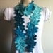 Womens Crochet Flower SCARF, Crochet Flower Neck Warmer Scarf,Usa Seller