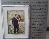 Personalized Wedding Frame 13 x 13 Parents of the Bride and Groom Thank You