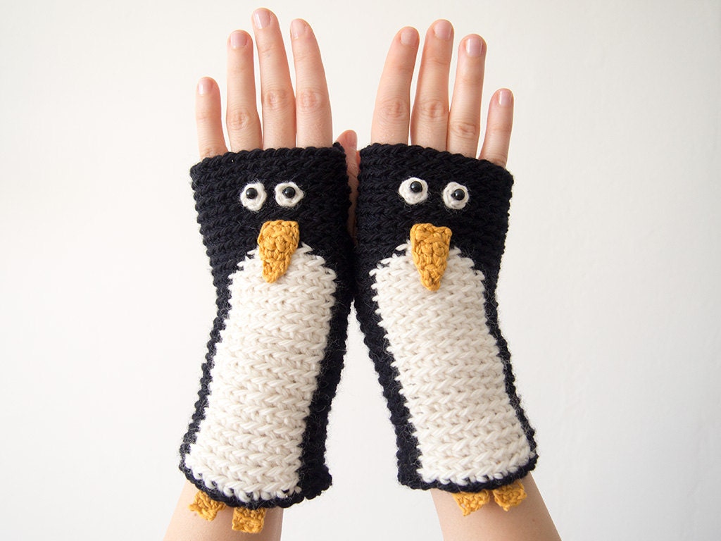 PENGUIN FINGERLESS GLOVES - Free Shipping Worldwide