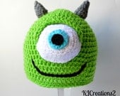 Cool Green One Eye Monster hat