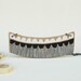 Geometric Necklace Jewelry Black and White Necklace Wood Necklace Tribal Necklace Double Sided