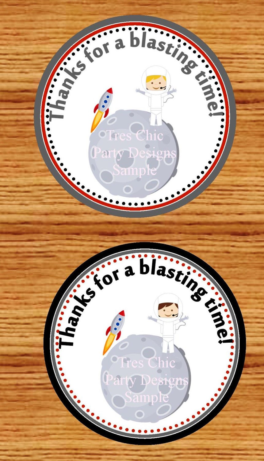 Astronaut Party Favor Bags set of 12 Il_570xn