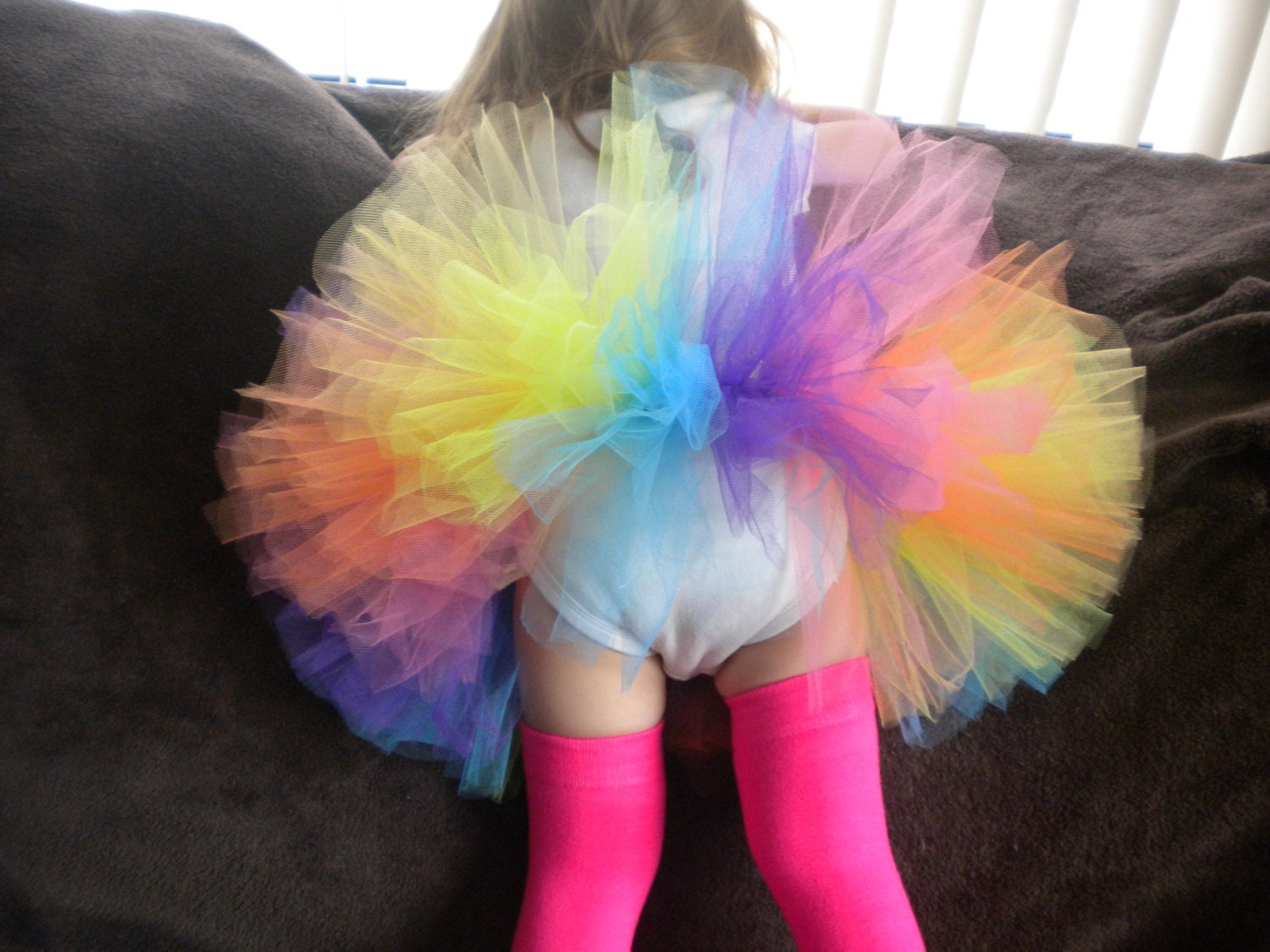 Rainbow Brights Tutu for babies, toddlers, and girls 0-5T