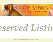 Custom Item Reserved for Allison