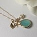 Gold necklace - Personalized - Gold filled - Starfish -  Nautical  - Hand stamped - Initial - Pearl necklace - Gift - Best seller -