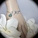 Orchid Bracelet - Sterling silver - choice of stone - Bridal Jewelry - Bridesmaids - Beach lover - gift-