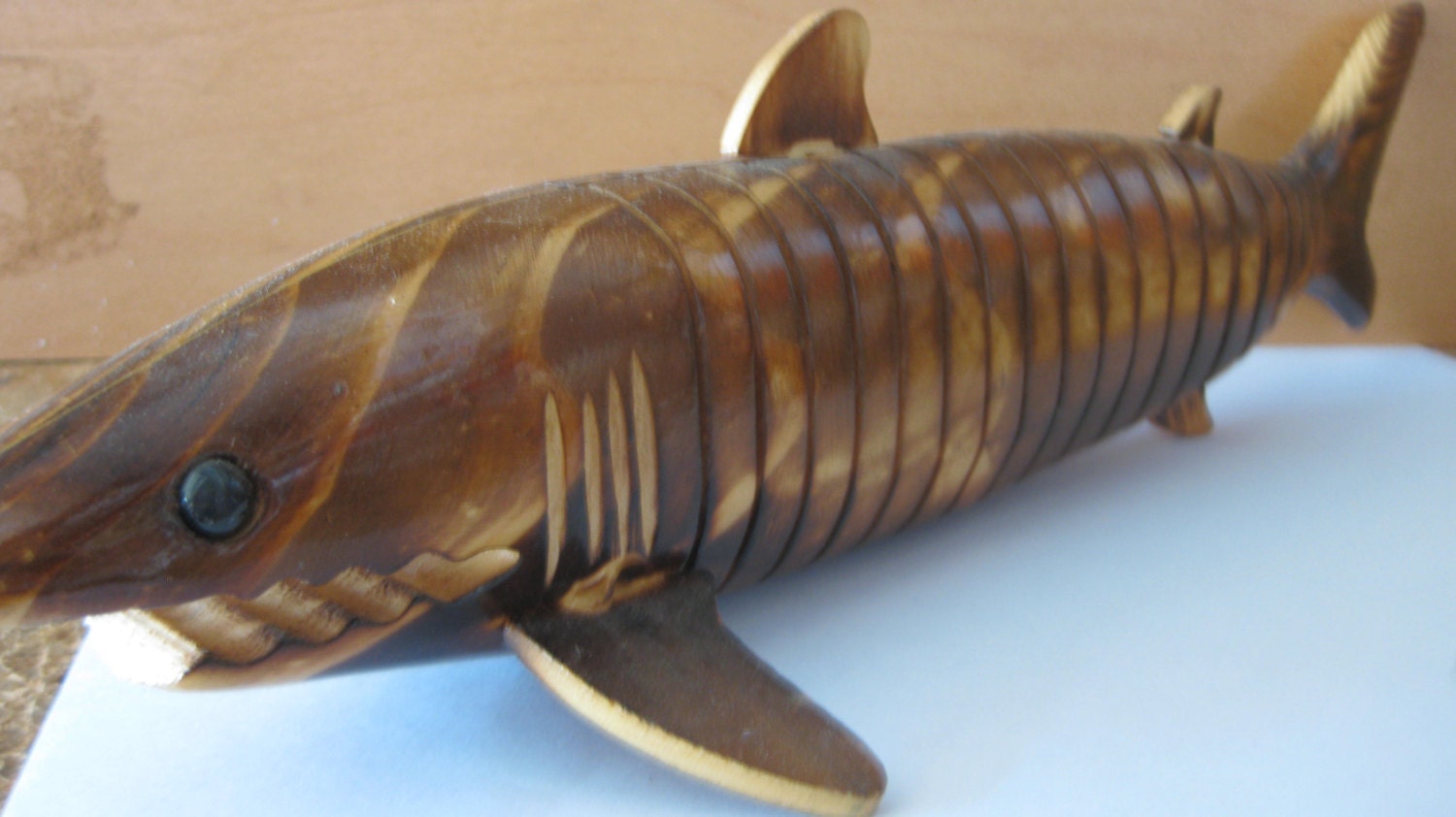Handmade Segmented Great White Shark collectible