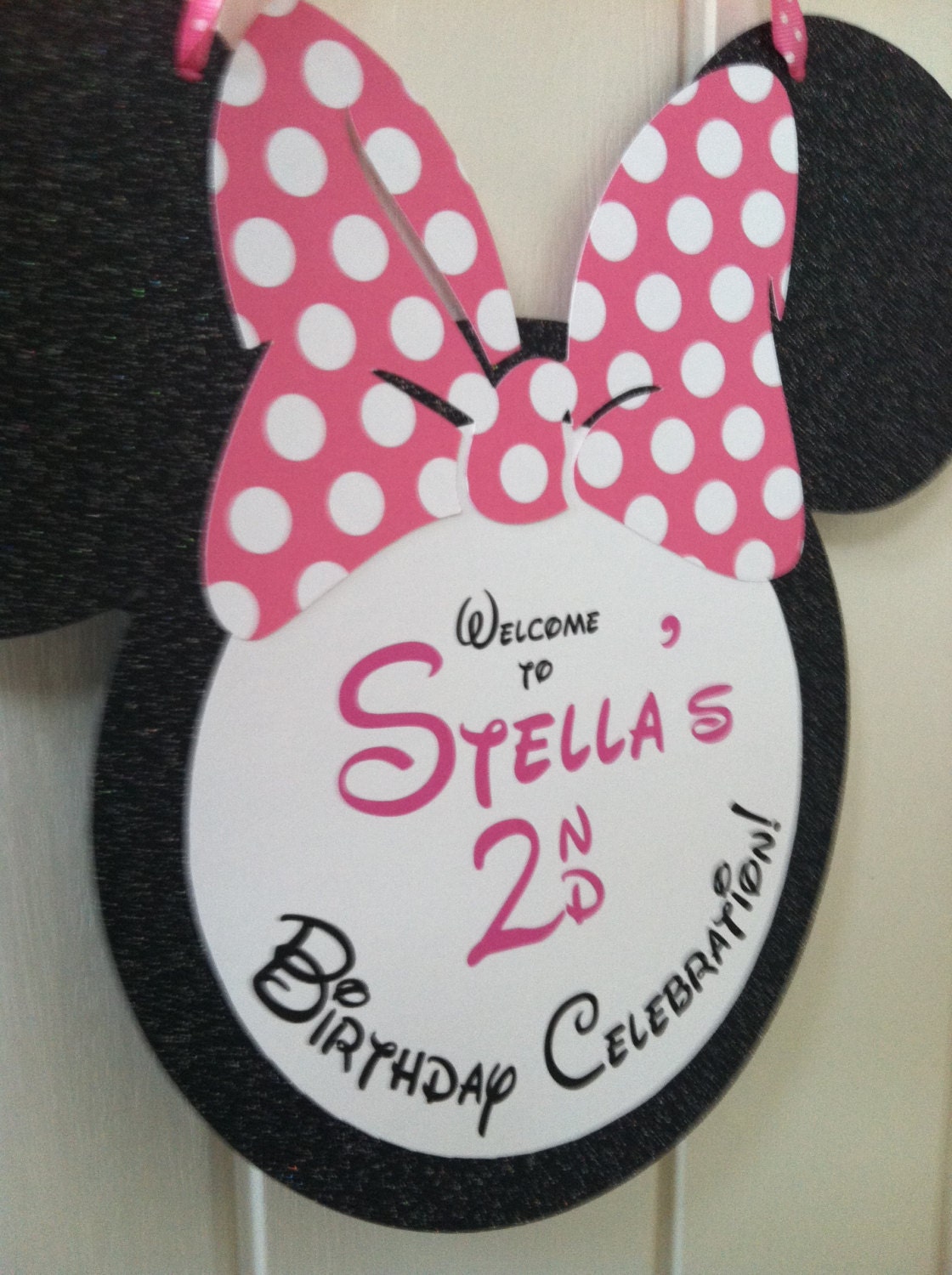 Minnie Mouse Door Sign Party Decoration Il_170x135