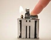 Working Black and Chromium Ronson Whirlwind Pocket Lighter