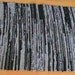 Handwoven rag rug in black and white