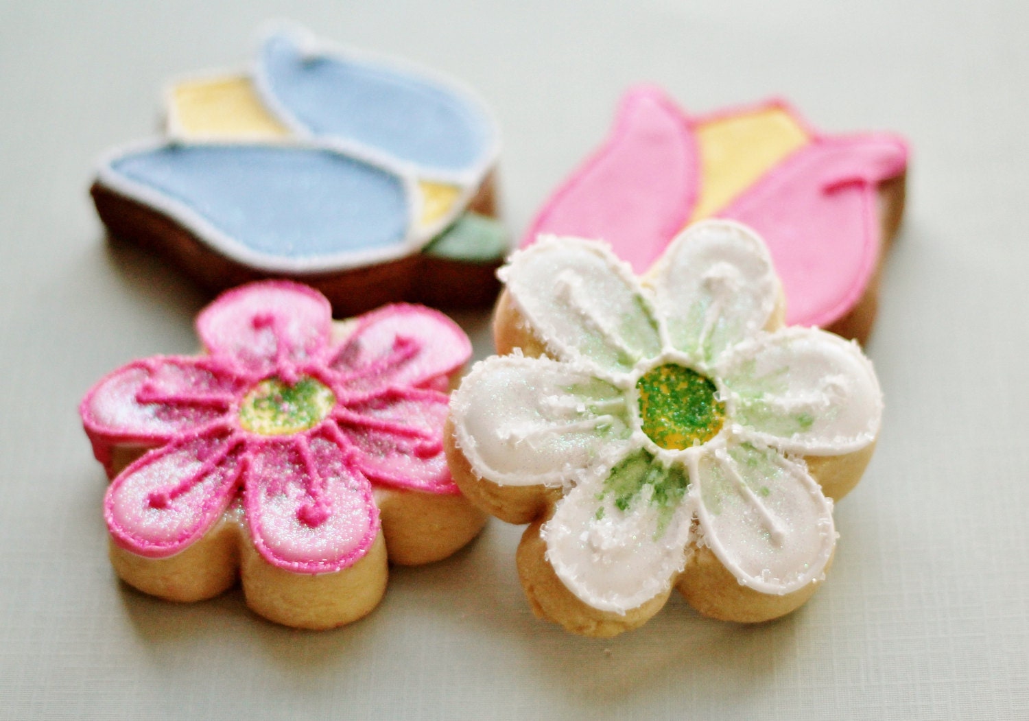 Flowers for Mom - Flower Decorated Sugar Cookies