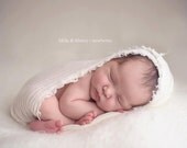 SOFT WHITE wispy wrap, beautiful natural wispy newborn wrap or layering piece . . . lilian.grace