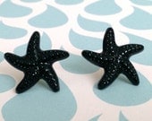Black Starfish Earrings 10% of this sale will go to Sea Shepherd Conservation Society