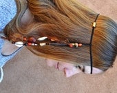 Roots Macrame Headdress/ Hair Feather/ Headband/ Rooster Feathers/ Festival Jewelry/ Summer Accessories