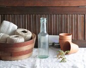 Vintage Glass Bottle Green Aqua