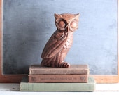 Vintage Owl Bird Brown Woodland Animal Forest Home Decor Ceramic Arnels
